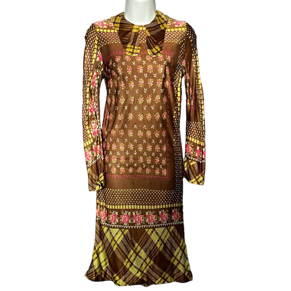 Paper Doll vintage 1970s dress